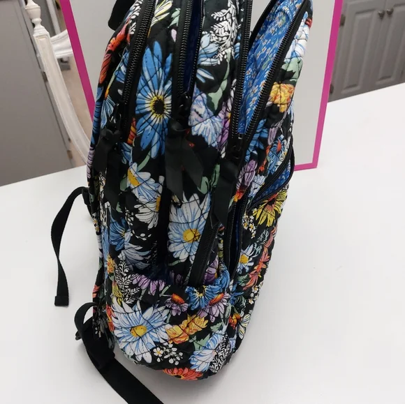 XL Campus Backpack Daisies NWT - Picture 4 of 7